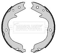 Borg & Beck - BRAKE SHOES - BBS6398 - Fits: Peugeot 4007 03/07-