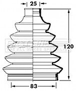 First Line - CV JOINT BOOT KIT - FCB6048 - Fits: Fiat, Toyota, Vauxhall