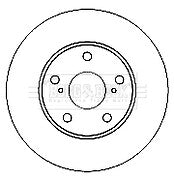 Borg & Beck - BRAKE DISC PAIR - BBD4682 - Fits: Toyota Auris (UK build) 07-