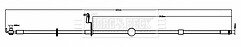 Borg & Beck - BRAKE HOSE - BBH8800 - Fits: 508 I (8D_),508SW I (8E_) 2010-