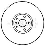 Borg & Beck - BRAKE DISC PAIR - BBD4673 - Fits: Audi TT 10/06 -