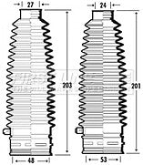 First Line - STEERING GAITER KIT - FSG3357 - Fits: Peugeot 407