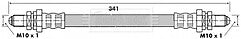 Borg & Beck - BRAKE HOSE - BBH6153 - Fits: Ford Fiesta 89-