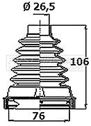 First Line - CV JOINT BOOT KIT - FCB6400 - Fits: Dacia Duster