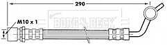 Borg & Beck - BRAKE HOSE - BBH7286 - Fits: Toyota Hiace 08/95-04