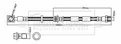 Borg & Beck - BRAKE HOSE - BBH8772 - Fits: TT (FV3), TT Roadster (FV9) 2014>