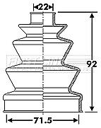 First Line - CV JOINT BOOT KIT - FCB6284 - Fits: Mazda 323 F