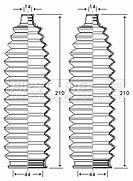 First Line - STEERING GAITER KIT - FSG3256 - Fits: Toyota Carina E (Jap Rack)