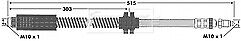 Borg & Beck - BRAKE HOSE - BBH6766 - Fits: PSA Dispatch,Expert,Fiat Scudo