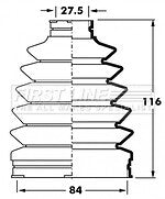 First Line - CV JOINT BOOT KIT - FCB6017 - Fits: Mazda RX8, Vaux. Astra, Zafira