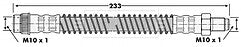 Borg & Beck - BRAKE HOSE - BBH6277 - Fits: Peugeot 605,607