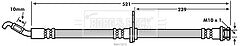 Borg & Beck - BRAKE HOSE - BBH7870 - Fits: Suzuki Swift 1.6 05/06-06/12
