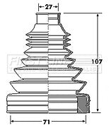 First Line - CV JOINT BOOT KIT - FCB6172 - Fits: Audi A4, BMW X5