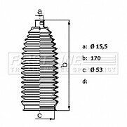 First Line - STEERING GAITER KIT - FSG3484 - Fits: Fiat 500X