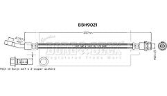 Borg & Beck - BRAKE HOSE - BBH9021 - Fits: Kuga III (2019-) DFK