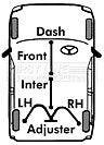 First Line - BRAKE CABLE - FRONT - FKB3499 - Fits: GM Vivaro,Trafic ch.AV606710>