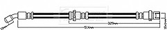 Borg & Beck - BRAKE HOSE - BBH8601 - Fits: SUBARU Impreza 06/05-07/07