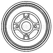 Borg & Beck - BRAKE DRUM - BBR7119 - Fits: Nissan Micra K12 03-