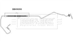 Borg & Beck - BRAKE HOSE - BBH9090 - Fits: 5008 I 2009-2017