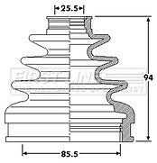 First Line - CV JOINT BOOT KIT - FCB6219 - Fits: Mazda 6