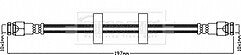 Borg & Beck - BRAKE HOSE - BBH7987 - Fits: PSA Nemo,Bipper,Fiat Linea
