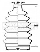 First Line - CV JOINT BOOT KIT - FCB6042 - Fits: Subaru Impreza