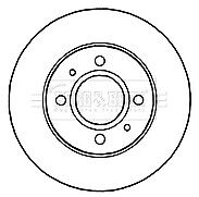 Borg & Beck - BRAKE DISC PAIR - BBD4653 - Fits: Hyundai Atoz 01 - 03