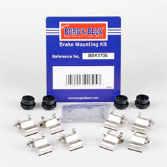 Borg & Beck - FITTING KIT - PADS - BBK1736 - Fits: Ford,PSA,VAG Puma,C-Class,308 III,Golf VIII 10/18-