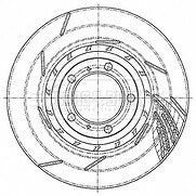 Borg & Beck - BRAKE DISC SINGLE - BBD6160S - Fits: Porsche Panamera(970) 05/11-16