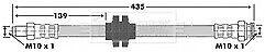 Borg & Beck - BRAKE HOSE - BBH6720 - Fits: Alfa 147,156