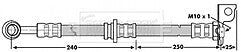 Borg & Beck - BRAKE HOSE - BBH7039 - Fits: Hyundai Santa Fe 02-