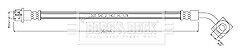 Borg & Beck - BRAKE HOSE - BBH8933 - Fits: Insignia 5 link rear suspension BJ6 08/17-