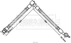 Borg & Beck - BRAKE HOSE - BBH7897 - Fits: Toyota Yaris P1