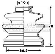 First Line - CV JOINT BOOT KIT - FCB6289 - Fits: Daihatsu Hijet