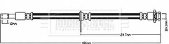 Borg & Beck - BRAKE HOSE - BBH8604 - Fits: SUZUKI Swift 10/10-
