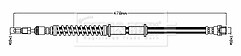 Borg & Beck - BRAKE HOSE - BBH8785 - Fits: S Class W222,V222,X222 (2013-)
