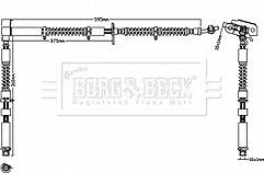 Borg & Beck - BRAKE HOSE - BBH8296 - Fits: Range Rover Sport (LS)
