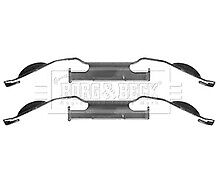Borg & Beck - FITTING KIT - PADS - BBK1228 - Fits: Ford Mondeo IV, Volvo V70 07-