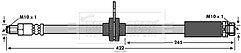 Borg & Beck - BRAKE HOSE - BBH7588 - Fits: Ford Focus III