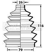 First Line - CV JOINT BOOT KIT - FCB6008 - Fits: Mazda 6 - LH