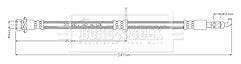 Borg & Beck - BRAKE HOSE - BBH8923 - Fits: Rav 4 12/18-