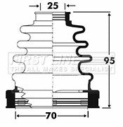 First Line - CV JOINT BOOT KIT - FCB2864 - Fits: Toyota Avensis