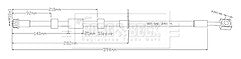 Borg & Beck - BRAKE HOSE - BBH8940 - Fits: Insignia 18” wheels 08/17-