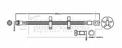 Borg & Beck - BRAKE HOSE - BBH8828 - Fits: Transit Box,Bus 2014-