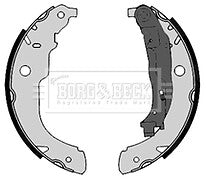 Borg & Beck - BRAKE SHOES - BBS6366 - Fits: Peugeot 207 1.4i,1.4Hdi 06/06-