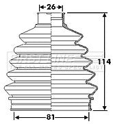First Line - CV JOINT BOOT KIT - FCB6287 - Fits: Mercedes Vaneo