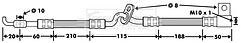 Borg & Beck - BRAKE HOSE - BBH7478 - Fits: Mazda 6 1.8 GG,GY 02-07