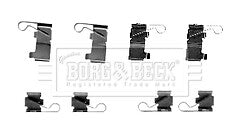 Borg & Beck - FITTING KIT - PADS - BBK1585 - Fits: Toyota Avensis 10/00-06/01