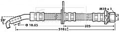 Borg & Beck - BRAKE HOSE - BBH7216 - Fits: Toyota Avensis T22