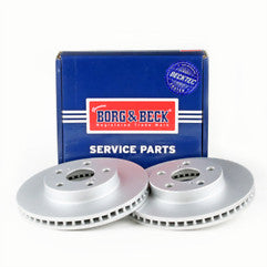 Borg & Beck - BRAKE DISC PAIR - BBD5206 - Fits: Toyota Prius 1.8h 06/09-